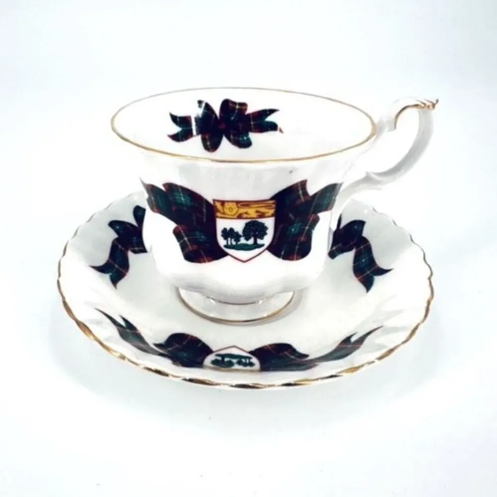 Royal Albert Fine Bone China England Tartan Prince Edward Isle‎ Cup & Saucer Set